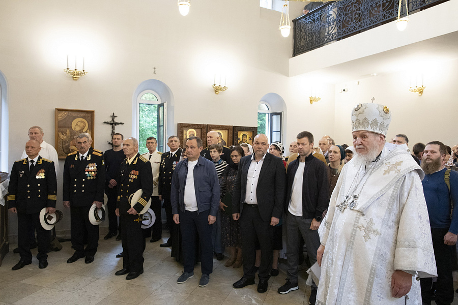 Великое освящение храма праведного Феодора Ушакова в Купавне